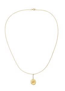 Mille necklace Forgyldt Maanesten 
